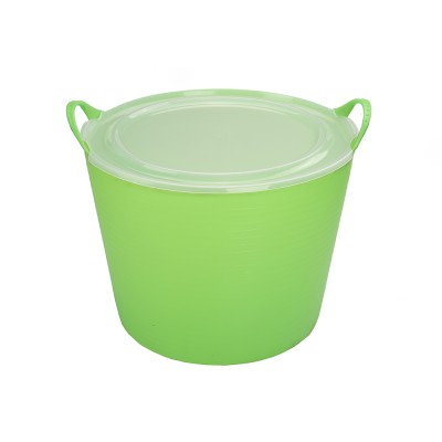 Household multi-function green large children flexible plastic tub