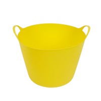 Mini flexible handles printed logo flower plastic oval tubtrug